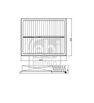 Filtr powietrza FEBI BILSTEIN FE172767