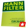Filtr kabiny MANN-FILTER CUK 26 010