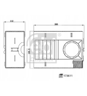 Filtr powietrza FEBI BILSTEIN FE173611