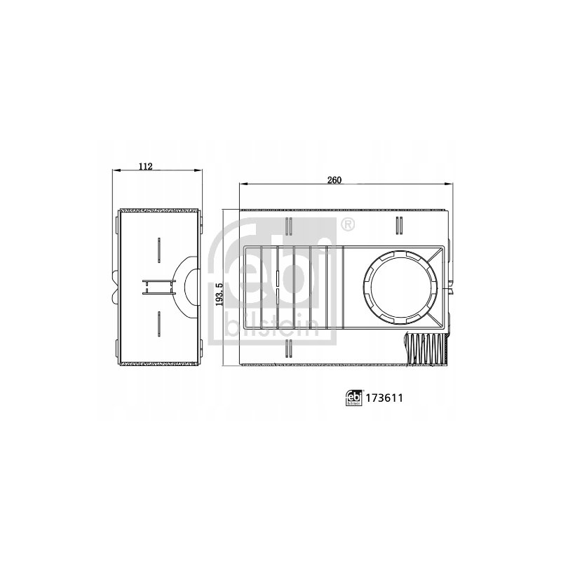 Filtr powietrza FEBI BILSTEIN FE173611