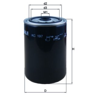 Filtr paliwa MAHLE KC197