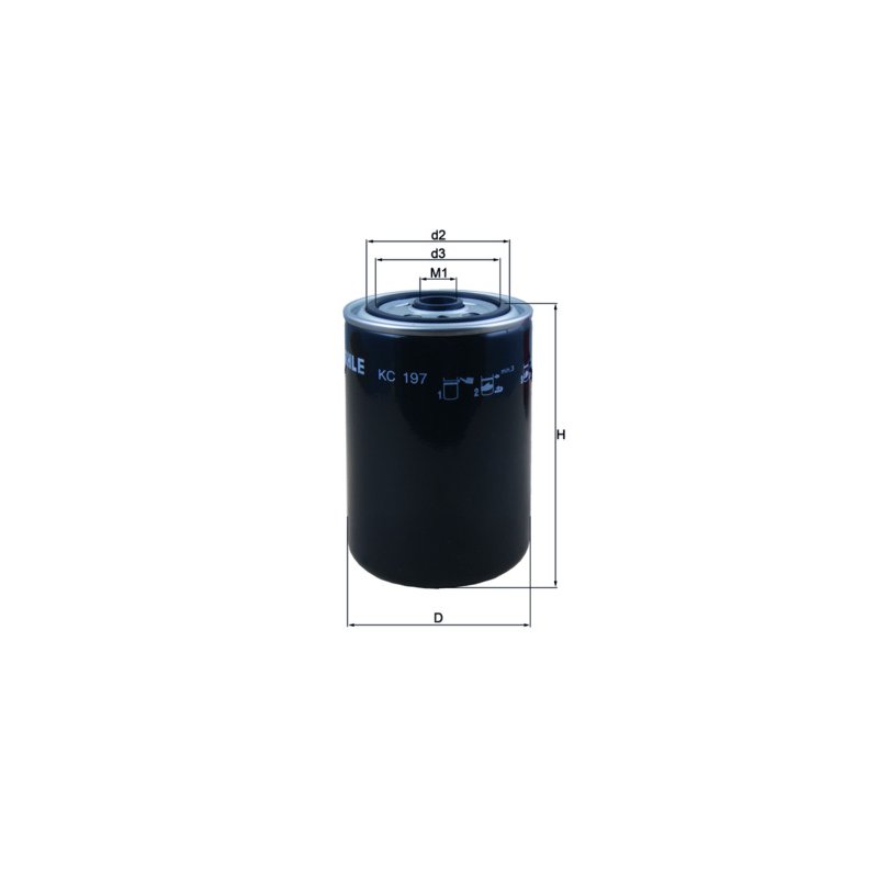 Filtr paliwa MAHLE KC197