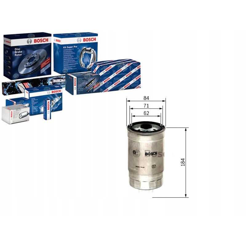 Filtr paliwa BOSCH FILTRY 1 457 434 187