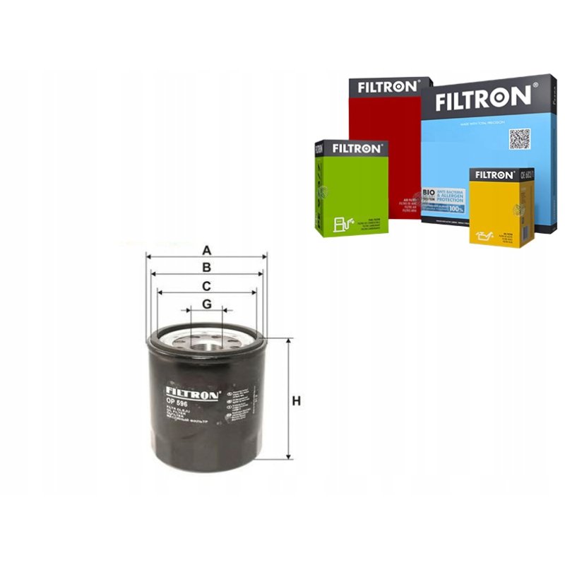 Filtr oleju FILTRON OP 596