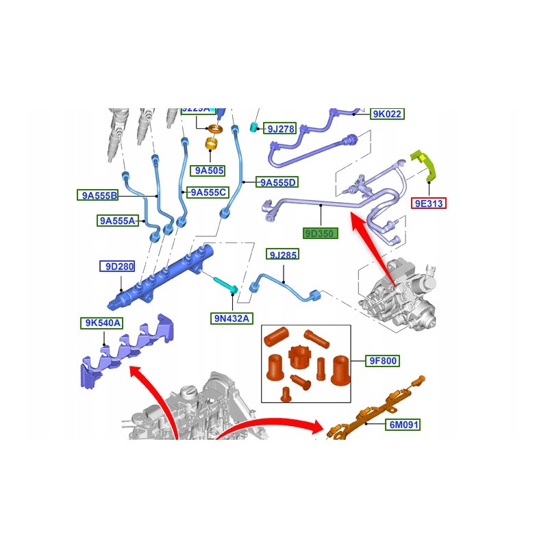 Przewód paliwowy OE FORD 1763547