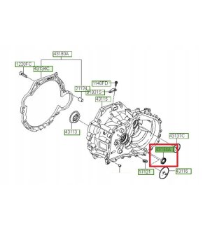 Uszczelniacz skrzyni biegów OE HYUNDAI 4313439013