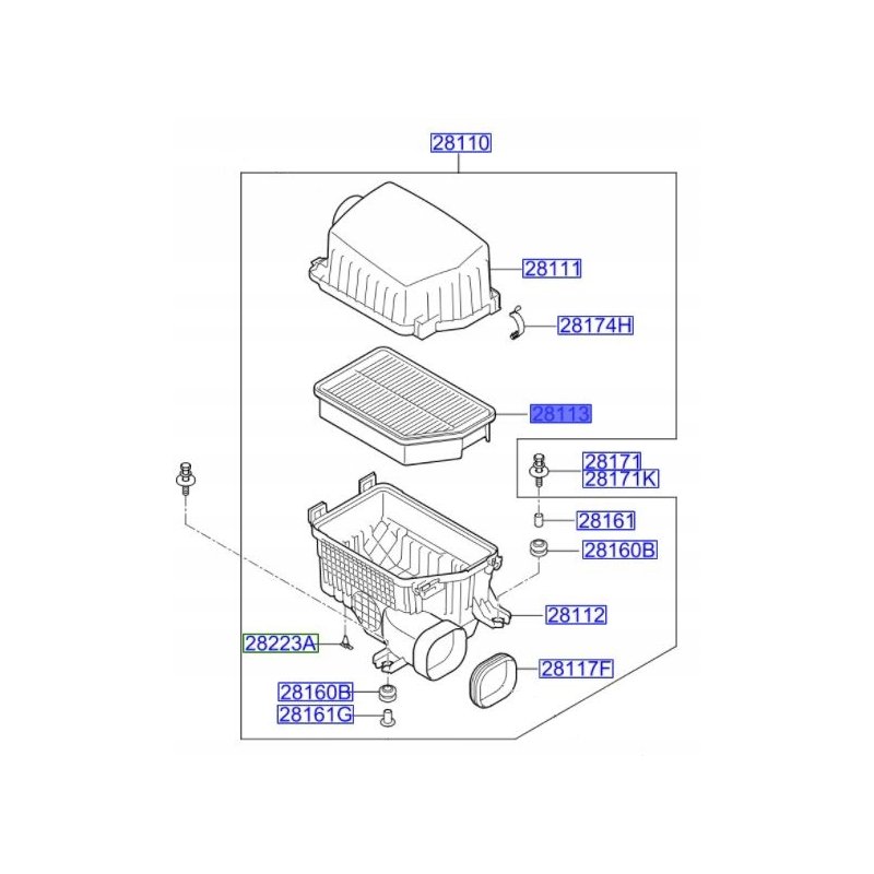 Filtr powietrza OE HYUNDAI 281133Z100