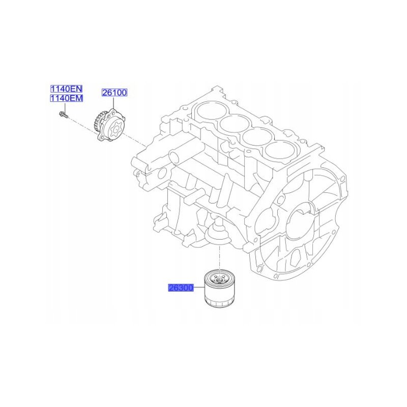 Filtr oleju OE HYUNDAI 2630002752