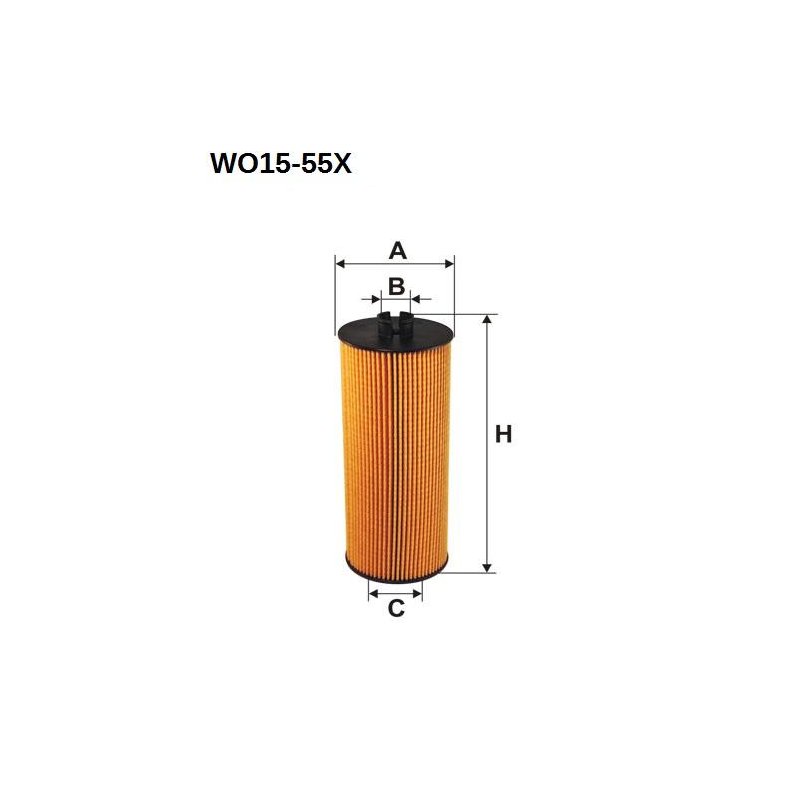 Wkład filtra oleju WO15-55X Sędziszów