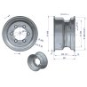Obręcz koła 9x15.3 ( 10x15 ) D-47 Przyczepa 2231651020