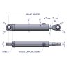Cylinder hydrauliczny - siłownik jednostronny pomocniczy podnośnika (86409904. SMT 2.50/32/305. 86409906) C-385 Waryński
