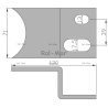 Skrobak prawy tylny Fortschritt T-088 0203963880 Rozrzutnik