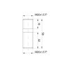 Śruba mocowania koła tylnego M20x1.5 C-330