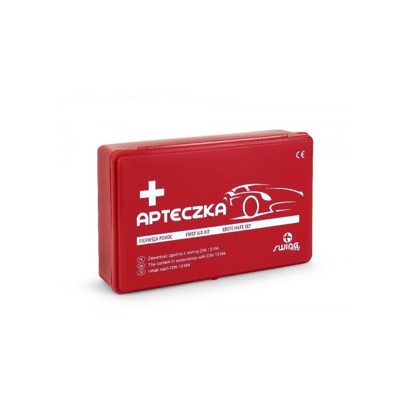 Apteczka samochodowa plus ustnik 250x160x80mm