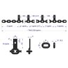 Łańcuch 20-l. 25x60x6 przykręcany 1 osiowy klasa 5 Rozrzutnik Waryński
