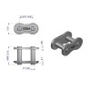 Zamek łańcucha wzmocnionego przemysłowego Z10BH-1 (R1 5/8) Waryński ( sprzedawane po 10 )