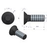Śruba kpl. płużna podsadzana D 608 M10x30 mm kl.10.9 Waryński ( sprzedawane po 25 )