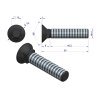 Śruba kpl. płużna podsadzana D 608 M10x50 mm kl.10.9 Waryński ( sprzedawane po 25 )
