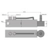 Cylinder hydrauliczny, siłownik wspomagania układu kierowniczego MF3 Kraj 7009031M1 (SMT1R.40.22.140-00)