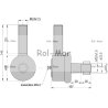 Przegub 105mm24-26mm AL37523  AL178019 John Deere