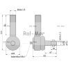 Przegub 105mm 20-22mm AL82826 John Deere