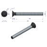 Śruba kpl. płużna podsadzana D 608 M12x120 mm kl.10.9 Waryński ( sprzedawane po 10 )