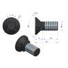Śruba kpl. płużna podsadzana D 608 M14x35 mm kl.10.9 Waryński ( sprzedawane po 10 )