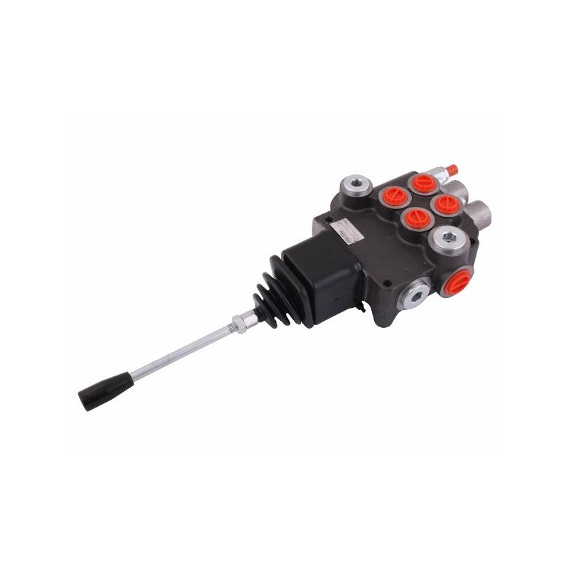 Rozdzielacz hydrauliczny dwusekcyjny (2-sekcyjny) 80L z joystickiem