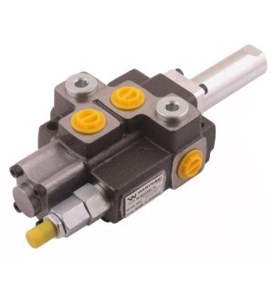 Rozdzielacz hydrauliczny 1-sekcyjny max przepływ 40L sterowany na linkę Waryński