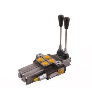 Rozdzielacz hydrauliczny 2-sekcyjny max przepływ 40L (2 sekcje - pływające) Waryński