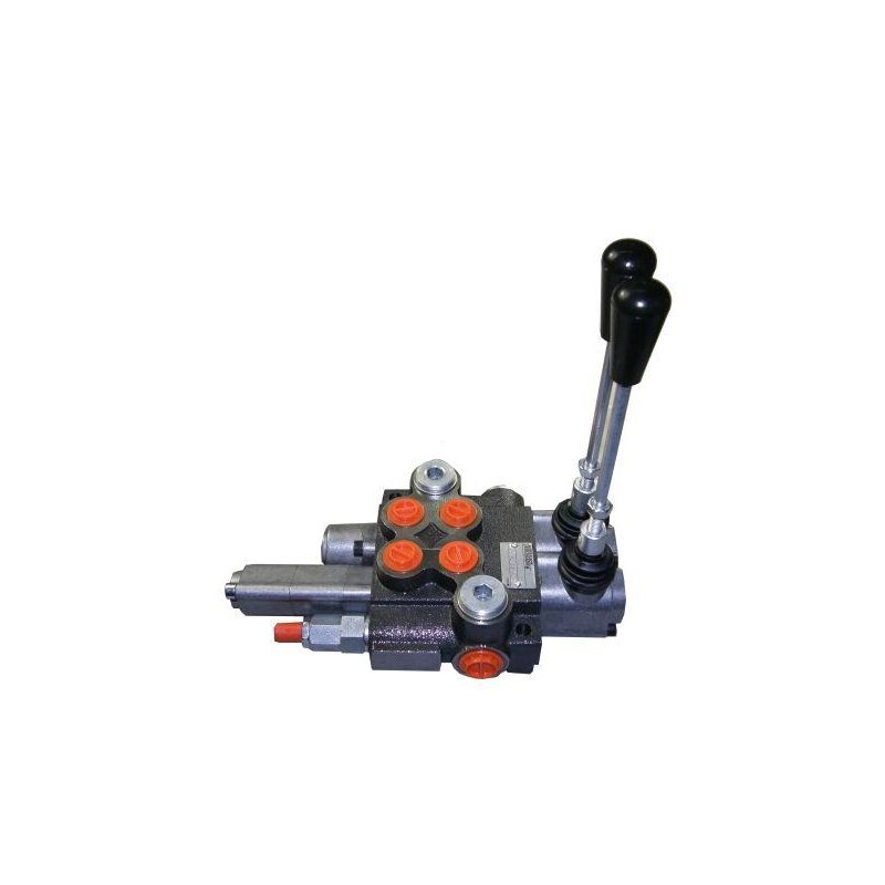 Rozdzielacz hydrauliczny dwusekcyjny 1-sekcja pływająca 40L