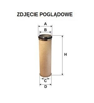 Filtr powietrza wewnętrzny/bezpiecznik - do AF4643 Wix (zam AF4150)