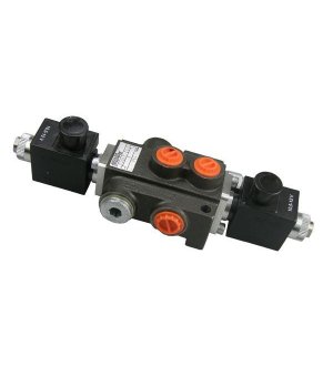 Rozdzielacz hydrauliczny jednosekcyjny sterowany elektrycznie 50L