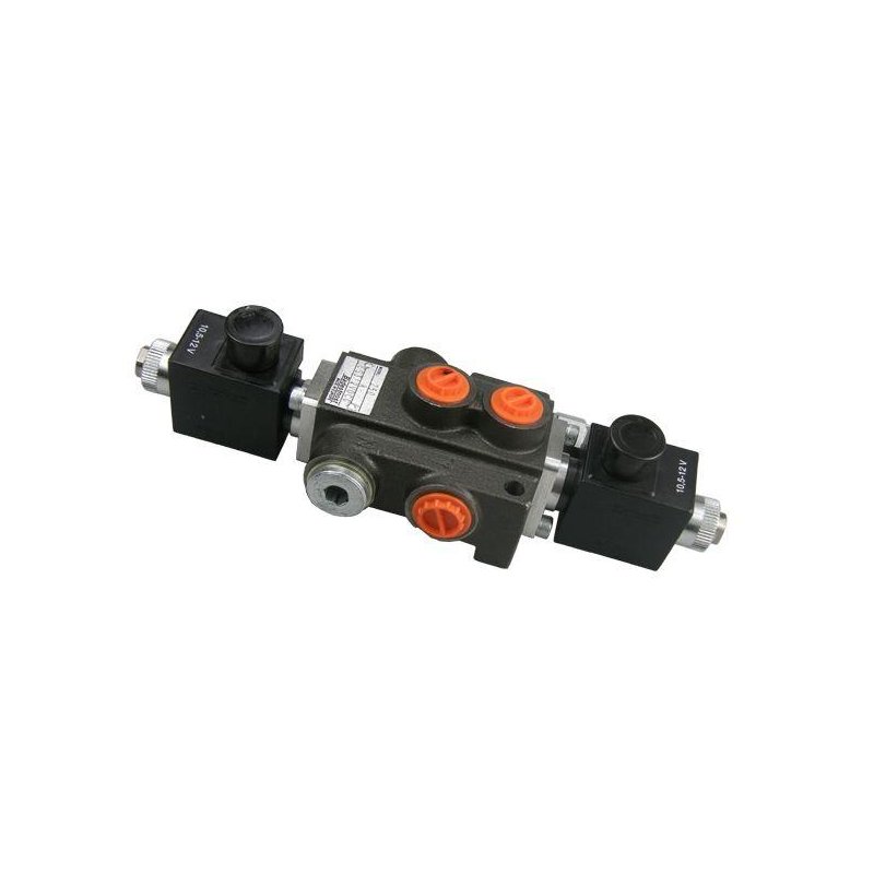 Rozdzielacz hydrauliczny jednosekcyjny sterowany elektrycznie 50L