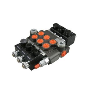 Rozdzielacz hydrauliczny trzysekcyjny sterowany elektrycznie 50L
