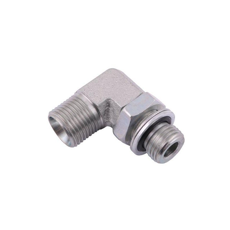 Kolanko hydrauliczne 90 LONG z przeciw. M16x1.5 X M18x1.5
