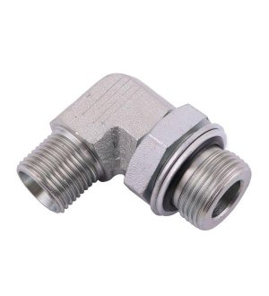 Kolanko hydrauliczne 90 LONG z przeciw. M22x1.5 z uszc. X M18x1.5