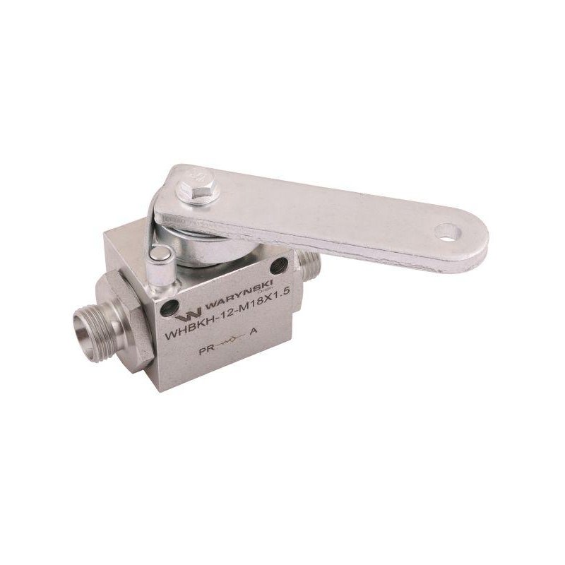 Zawór odcinająco-zwrotny (ogranicznik posuwu/skoku) 2/2 M18x1.5 12L z otworami mocującymi 350 bar Waryński