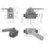 Zawór odcinająco-zwrotny (ogranicznik posuwu/skoku) 2/2 M18x1.5 12L z otworami mocującymi 350 bar Waryński