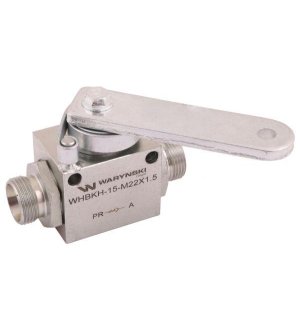 Zawór odcinająco-zwrotny (ogranicznik posuwu/skoku) 2/2 M22x1.5 15L z otworami mocującymi 350 bar Waryński