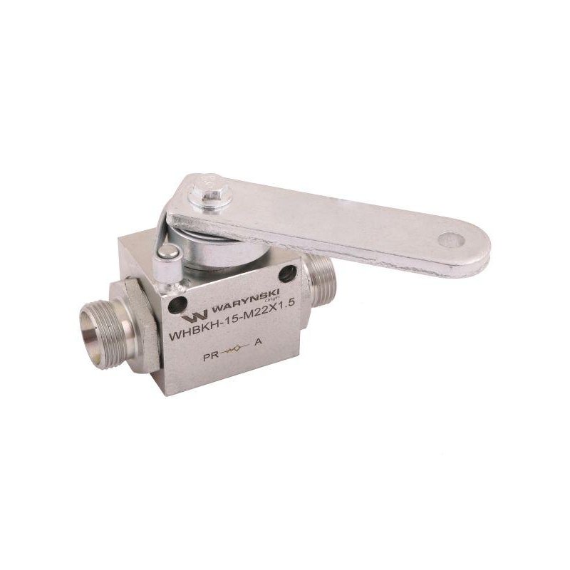 Zawór odcinająco-zwrotny (ogranicznik posuwu/skoku) 2/2 M22x1.5 15L z otworami mocującymi 350 bar Waryński