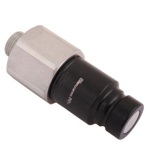 Szybkozłącze hydrauliczne suchoodcinające wtyczka M18x1.5 12L gwint zewnętrzny ISO16028 Waryński