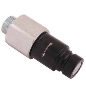 Szybkozłącze hydrauliczne suchoodcinające wtyczka M22x1.5 15L gwint zewnętrzny ISO16028 Waryński