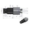 Szybkozłącze hydrauliczne suchoodcinające wtyczka M22x1.5 15L gwint zewnętrzny ISO16028 Waryński