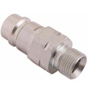 Szybkozłącze hydrauliczne wtyczka z eliminatorem ciśnienia M20x1.5 gwint zew. EURO (9100822W) (ISO 7241-A) Waryński
