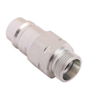 Szybkozłącze hydrauliczne wtyczka z eliminatorem ciśnienia M22x1.5 gwint zew. EURO (9100822W) (ISO 7241-A) Waryński