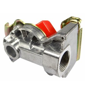 Złącze przewodów powietrza bez zaworu C-330/360/Przyczepa (twarde) x501200 Euro 22x1.5 Czerwone