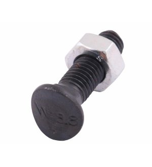 Śruba kpl. redliczkowa półokrągła M10x30 mm kl. 8.8 Waryński ( sprzedawane po 25 )