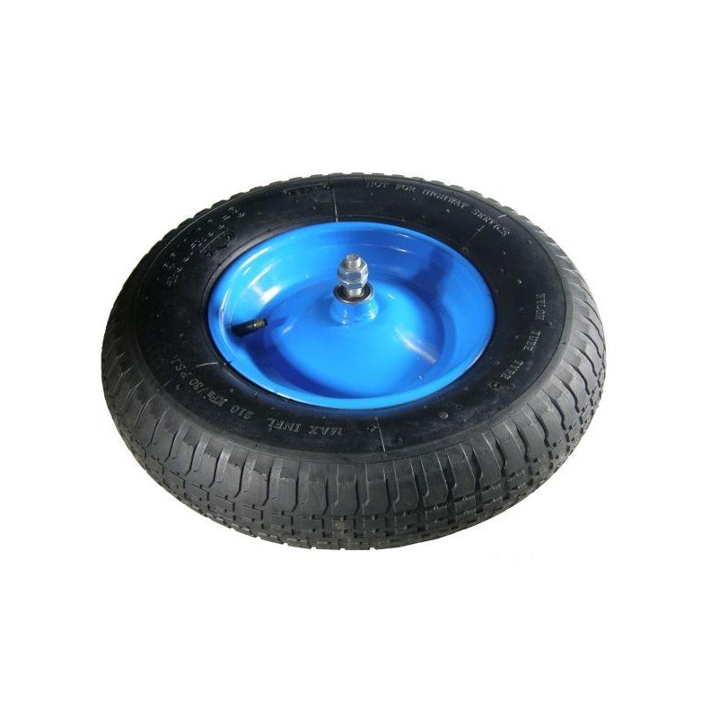 Koło do taczki kompletne 4.00-8 plus oś grubości 12mm