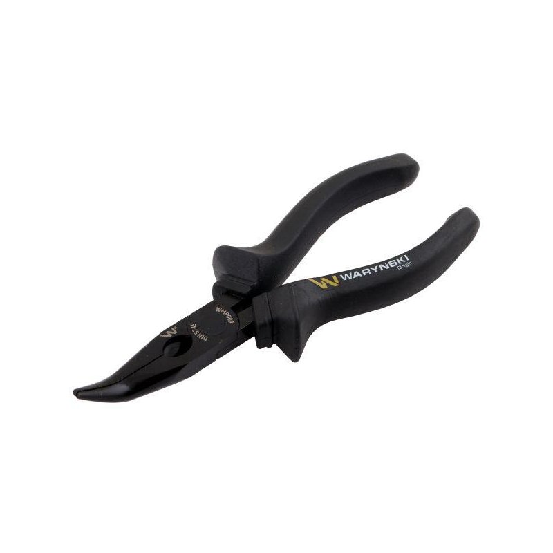 Szczypce wydłużone wygięte 160 mm Waryński